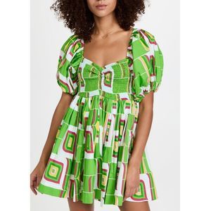 SWF Puff Sleeve Babydoll Dress
